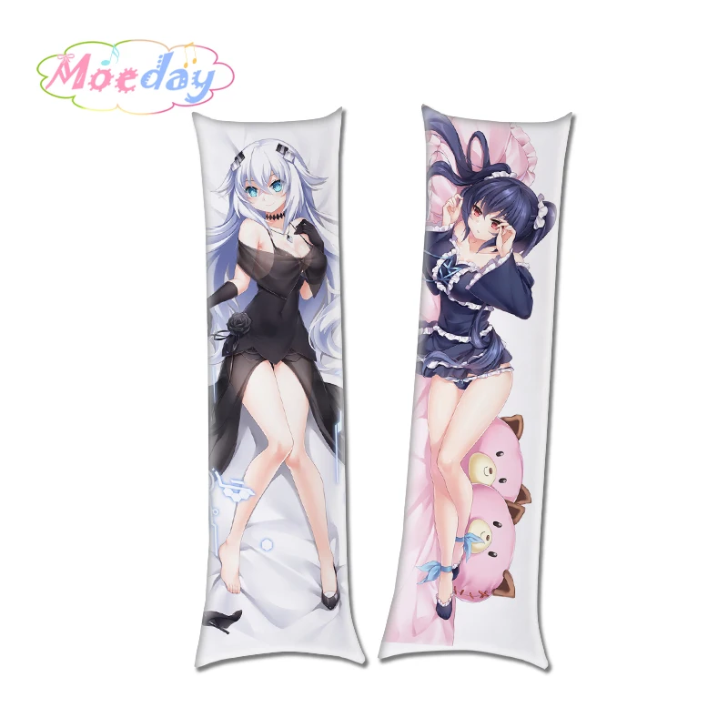 Нептун Hyperdimension Neptunia Nepgear черное сердце блан обнимая наволочка