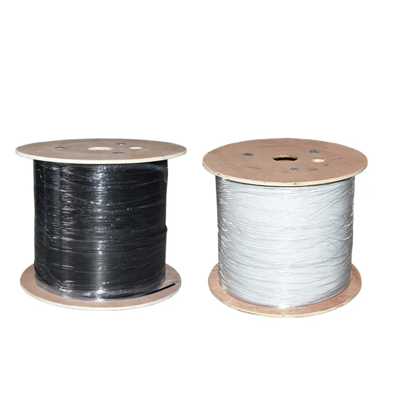1000meters Fiber Optic Cable Indoor Patch Cord GJXH-1B6 GJXH-2B6 GJXH-4B6 1 /2 /4 Cores 2 Steel Single Mode Jumper