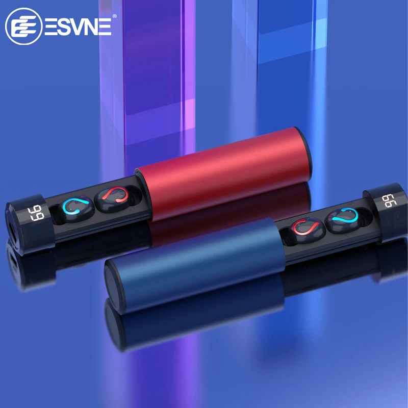 

ESVNE Bluetooth 5.0 Wireless Headphones For iphone Noise Cancelling HD Stereo Earphone True Wireless Earbuds Waterproof Headset