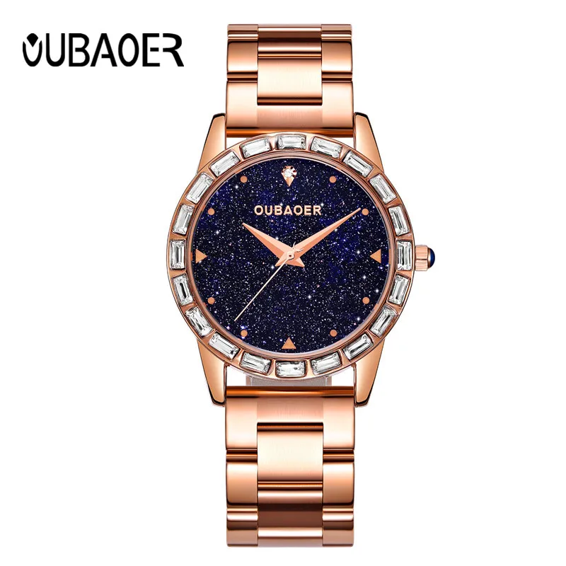 Роскошные женские часы relojes mujer с звездным небом кварцевые модные стразы наручные