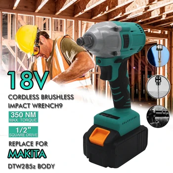 

Brushless Electric Wrench Lithium Battery Impact Wrench Hand Shelf Mechanic Woodworker Wind Gun Sleeve Cordless Wrenchs