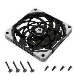 Ultra Slim Quiet 120mm PWM PC Case and CPU Cooling Fan (Black)