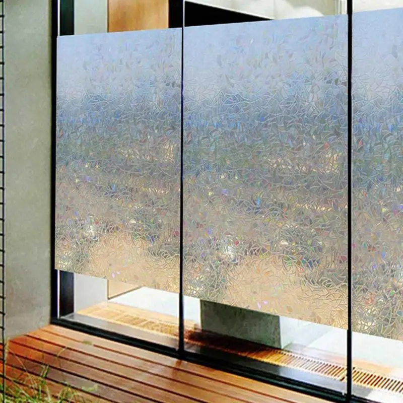 Электростатическое окно крышка пленка многоразовые домашние декоративные без клея 3D статическое декоративное стекло оконное наклейки 1000x450x1 мм