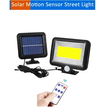 

100 LED solar Leds Light Illumination PIR Motion Sensor Wireless Light Waterproof Outdoor Garden Wall LED Light seperable 5M cab