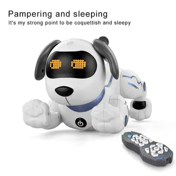 

Induction toy Dog Control Dog Smart Robot Electronic Pet Interactive Program Dancing Walk Robotic Animal Toy Gesture Following