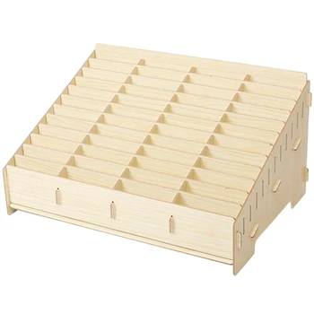 

Wooden Mobile Phone Management Storage Box Creative Desktop Office Meeting Finishing Grid Multi