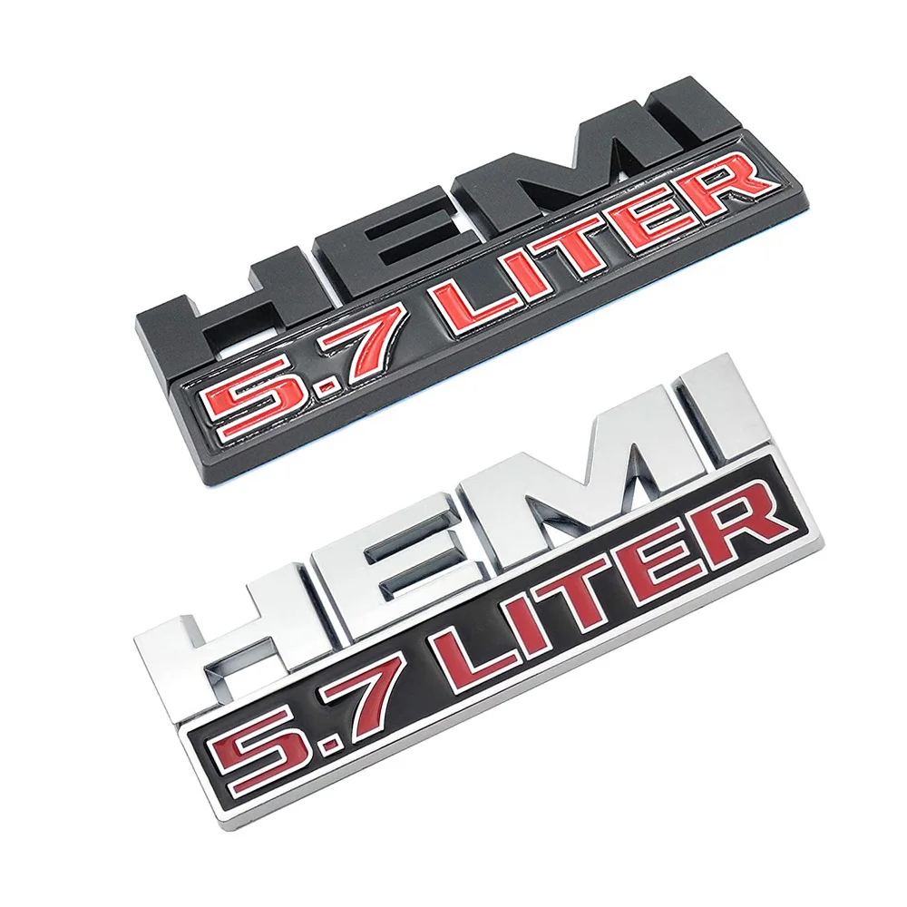 3D HEMI 5 7 литр буквами логотипом крыло значок на багажник отделка Стикеры для Chrysler
