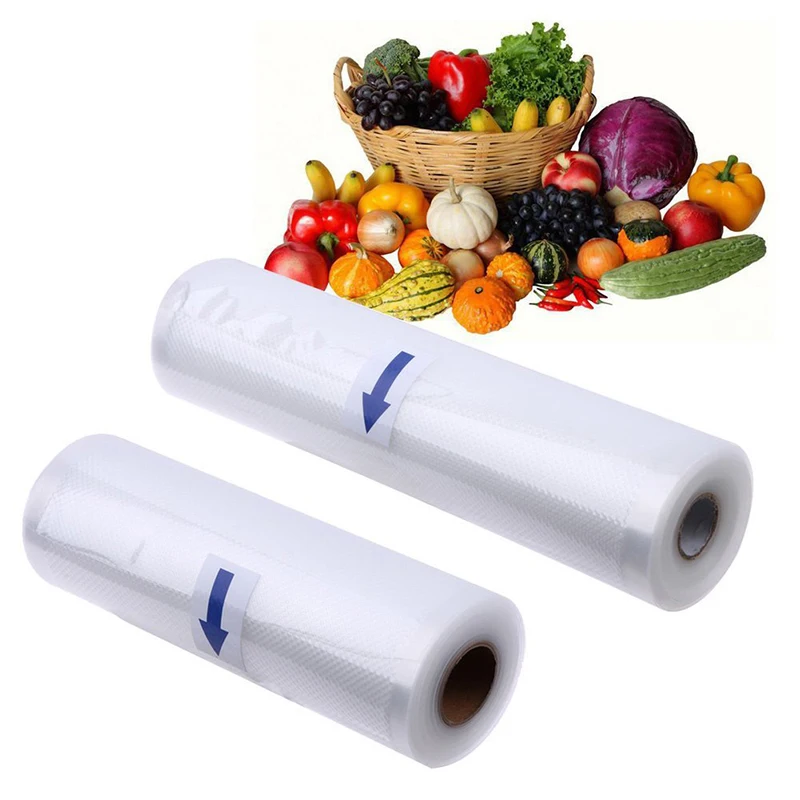1 рулон пакеты для вакуумной упаковки продуктов|Целлофановые и пластиковые