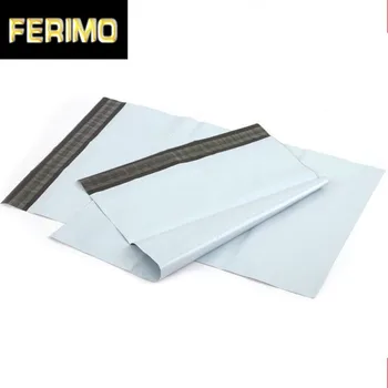 

500Pcs/Lot Mail Pouches Goods Packaging Bags White Courier Postage Poly Mailing Packaging Bags Self Adhesive Mail Express