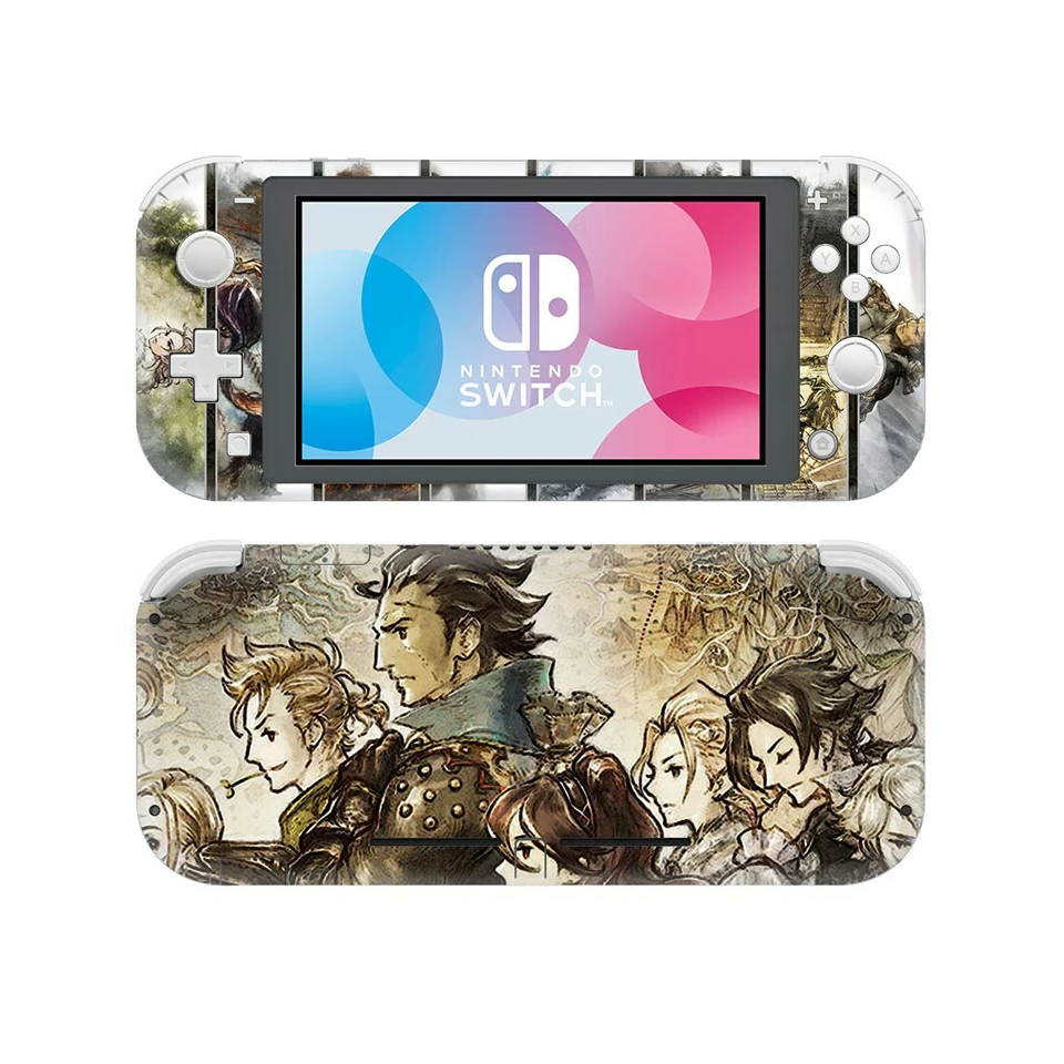 Осьминог путешественник для Nintnedo Switch Lite, Виниловая наклейка на кожу, наклейка для пульта переключения и контроллера, защитная пленка - Цвет: YSNSL0407