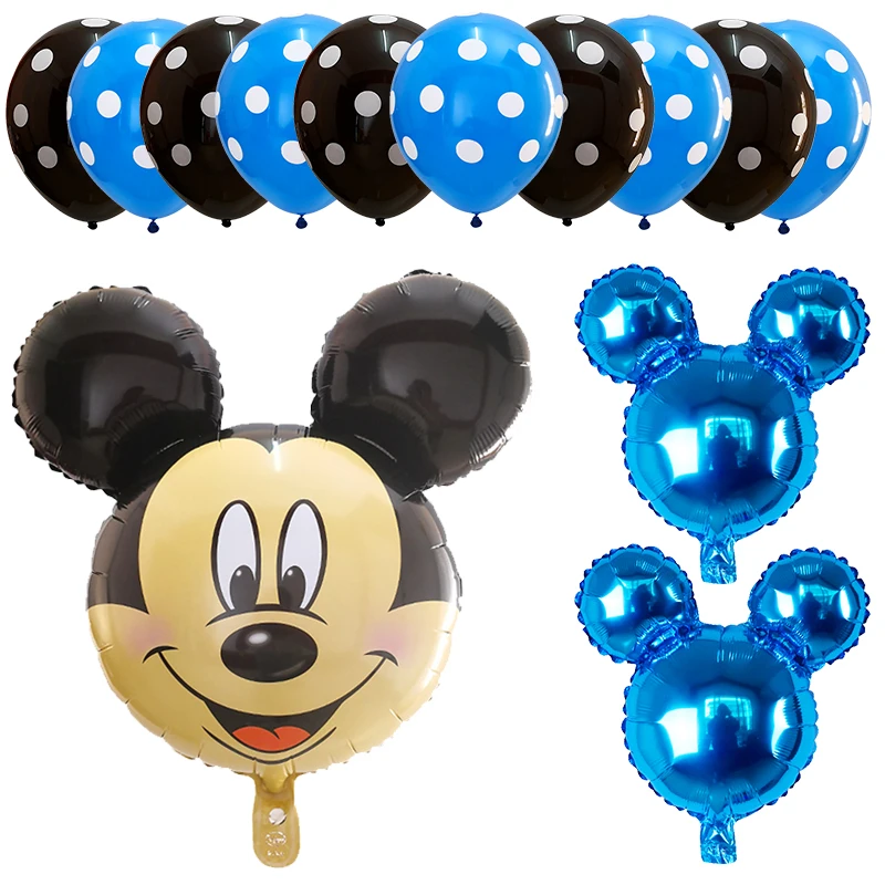Juego De Globos Con Números Para Tarta De Primer Cumpleaños De Niños Con Temática De Mickey Mouse De Disney Suministros De Decoracion Para Fiesta De Cumpleanos De Minnie Y Mickey