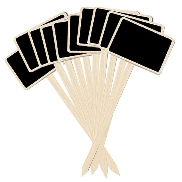 10Db Növények Palatábla Címkék Kerti Retangle Virág Edény Tábla Jelölők Címke Esküvők Üzenet Jelzések - Image 4