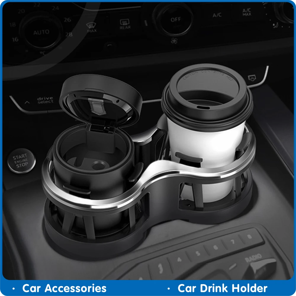 Car Drink Holder Double Hole Beverage Holder Auto Drink Bottle Cup