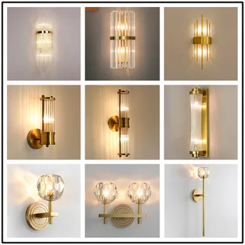 

modern mirror light glass ball bedroom aisle bedside luminaria de parede cabecero de cama