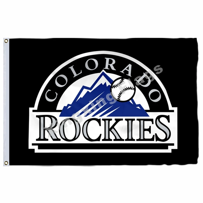 B2 Колорадо флаг с символикой Rockies 3ft X 5ft полиэстер Колорадо баннер летающие Размеры № 4 90X150 см Изготовленный На Заказ Флаг - Цвет: B2