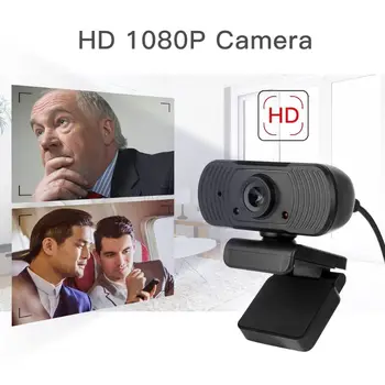 

1080P Webcam Mini Computer PC WebCamera Rotatable Cameras Video Recording for Live Broadcast Video Conference Work