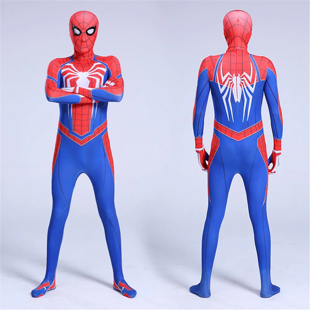 Для взрослых и детей косплей PS4 INSOMNIAC Человек паук костюм комбинезон вечерние