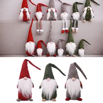 

Santa Claus Felt Cloth Christmas Ornament Christmas Pendant Creative Standing Kids Gift Home Decor Cartoon Toy Party Supplies