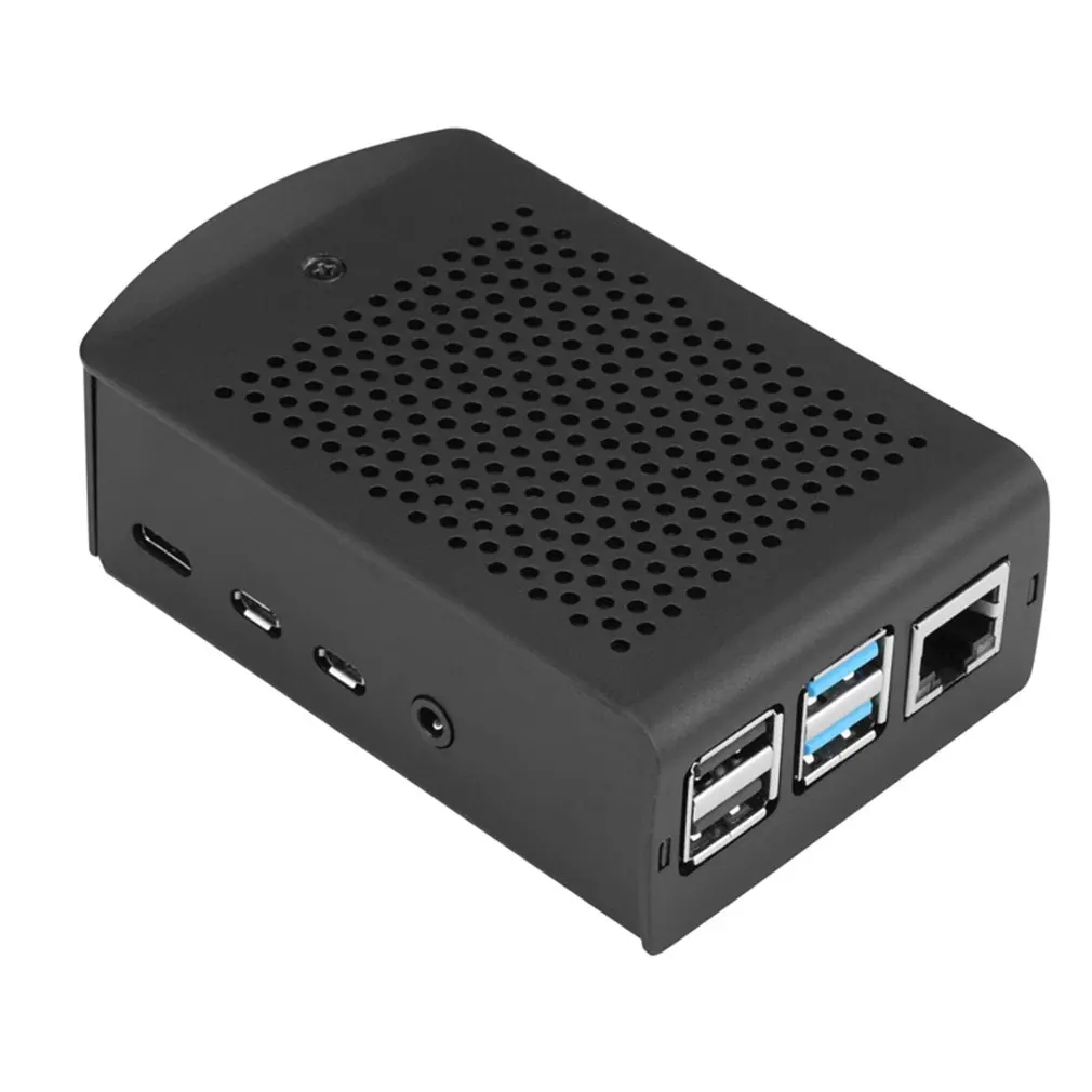 without fan Для Raspberry Pi 2 3 Модель B Plus алюминиевый серебристый зеленый черный корпус металлический корпус RPI 2 3 коробка совместима - Цвет: without fan
