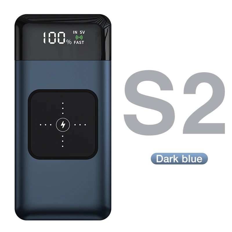 power bank 10000mah GENAI Wireless Charger Power Bank 20000mAh Fast Charging Portable Charger Powerbank for Smartphone External Battery Rechargeable mini power bank Power Bank