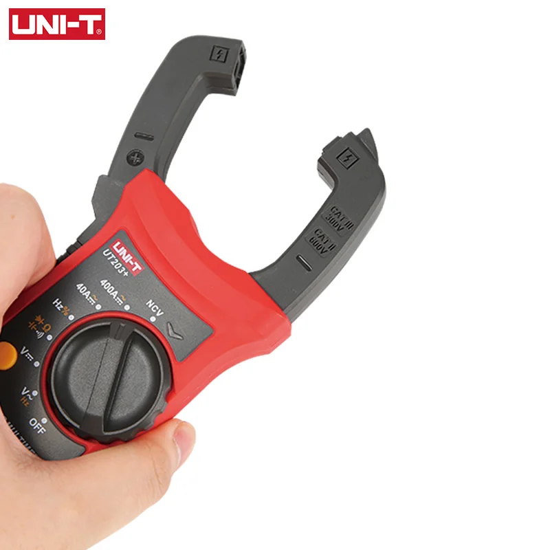 Skup Cyfrowy miernik cęgowy UNI T UT201 + UT202 + UT203 + UT204 + UT202 + 400 600A; automatyczny multimetr prawdziwy RMS o wysokiej precyzji