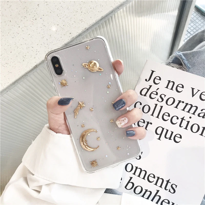 

Saturn Moon Soft Silicone Phone Case For P30 Lite case For Huawei P30 Pro P 30 Pro Gold Planet Skin TPU Cover Shell Coque Capa
