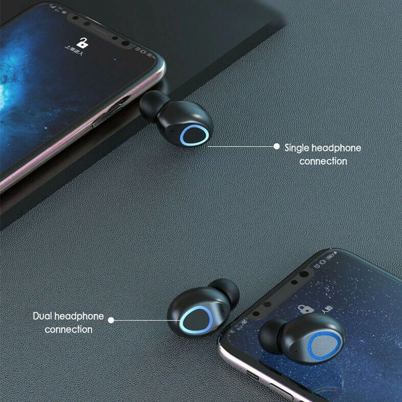 1 пара, Bluetooth 5,0, гарнитура, беспроводные наушники, мини наушники, беспроводная гарнитура, наушники с громкой связью для iphone, Android