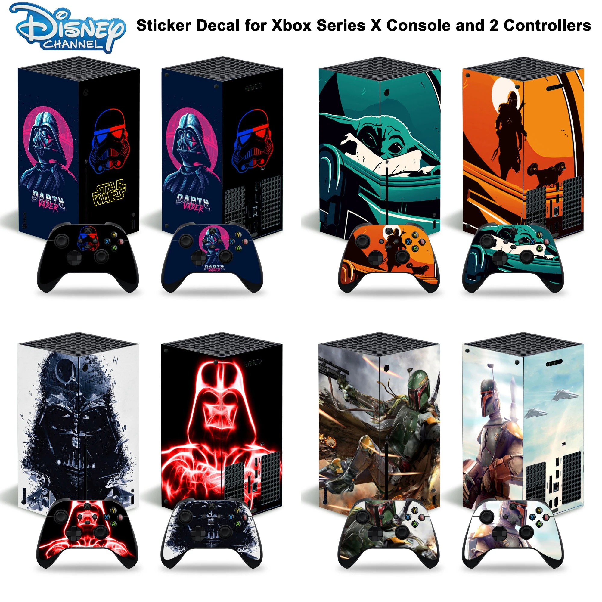 Star Wars Darth Vader Skin Sticker Decal Cover for Xbox Series X Console and 2 Controllers Xbox Series X Skin Sticker Vinyl