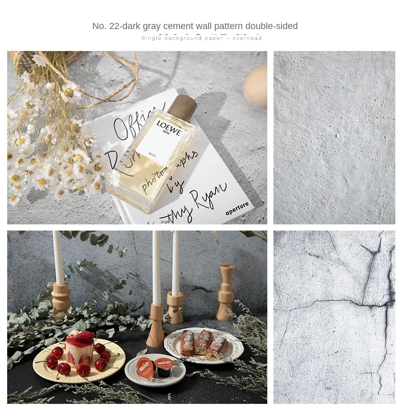 57*87cm Photography Backdrops Marble Wood Grain 2 Sided Waterproof Backgroud Cosmetics Photo Background for Studio Photo