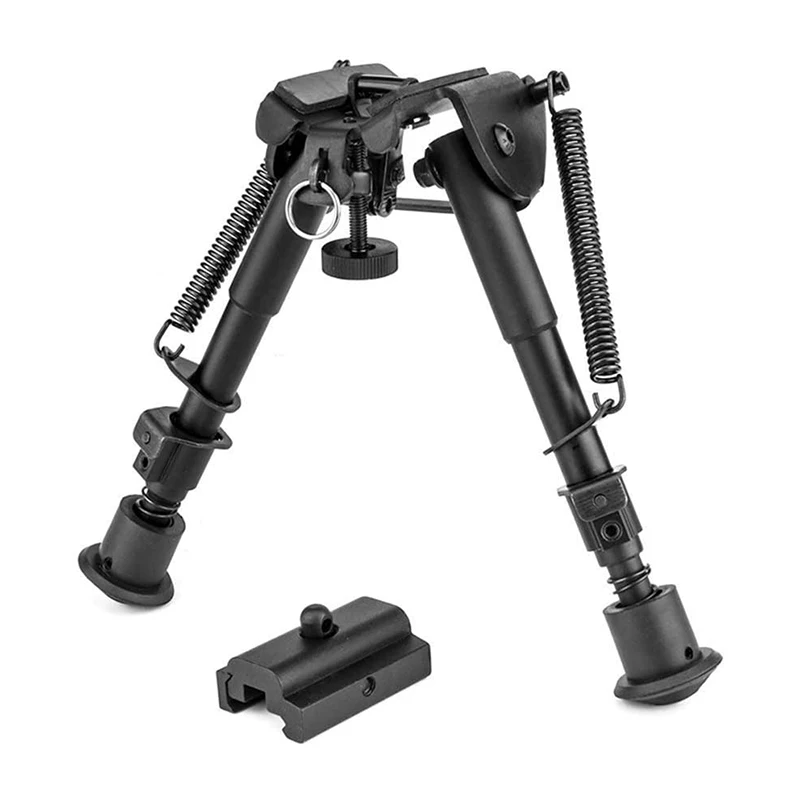 

6-9 Inch Tactical Adjustable Sniper Rifle Bipod with Mount Adapter for Airsoft Warrior Hunting Shooting