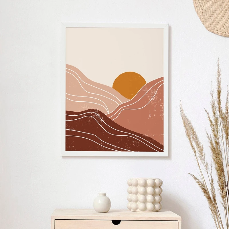 Abstract-Sun-Art-Print-Neutral-Wall-Art-Canvas-Painting-Warm-Color-Palette-Minimalist-Poster-Landscape-Mountains (1)