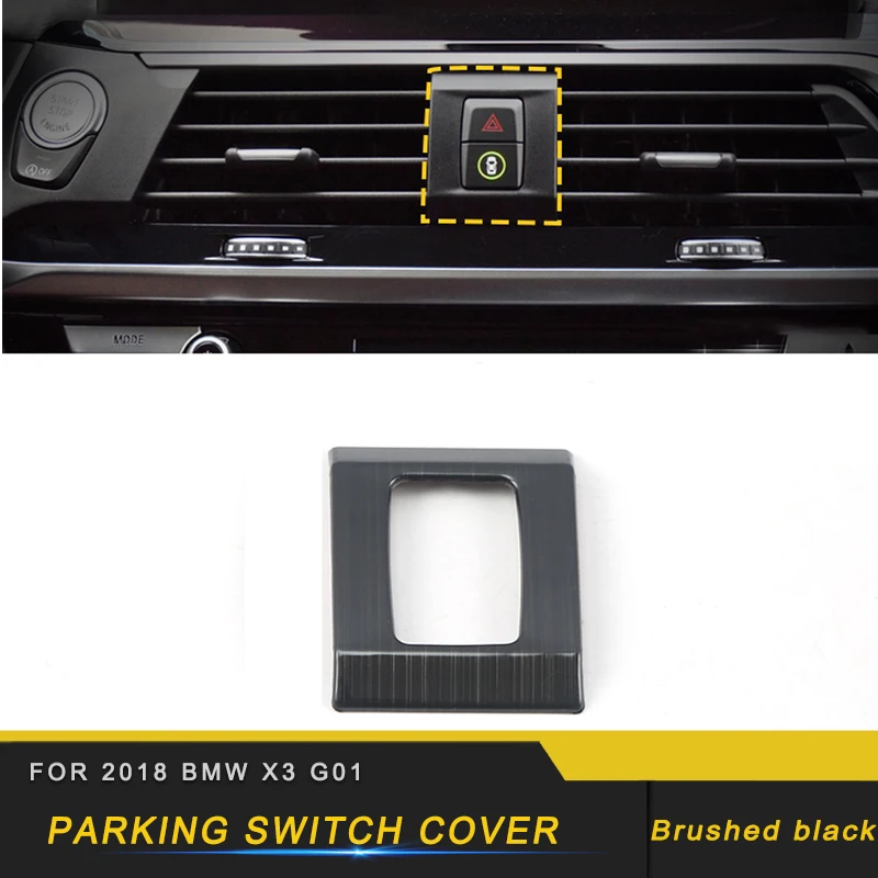 

For 2018 BMW X3 G01 X4 G02 Car Warning Light Button Parking Switch Cover Decoration Trim Automotive Interior Stickers