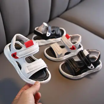 

summer girls boys sandals for kids children baby toddler sandals beach baby flat casual leather sandals