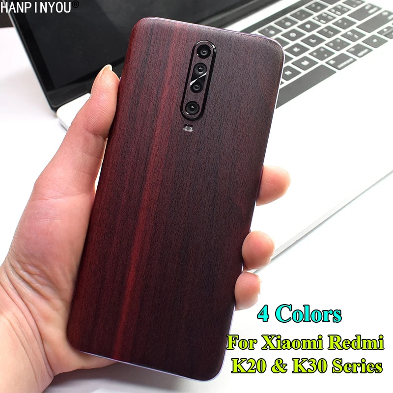 

For Xiaomi Redmi K30 K20 Mi 9T Pro Back Cover 3D Imitation Wood Grain Protection Skin Decal Protect Sticker Film (Not a Case)