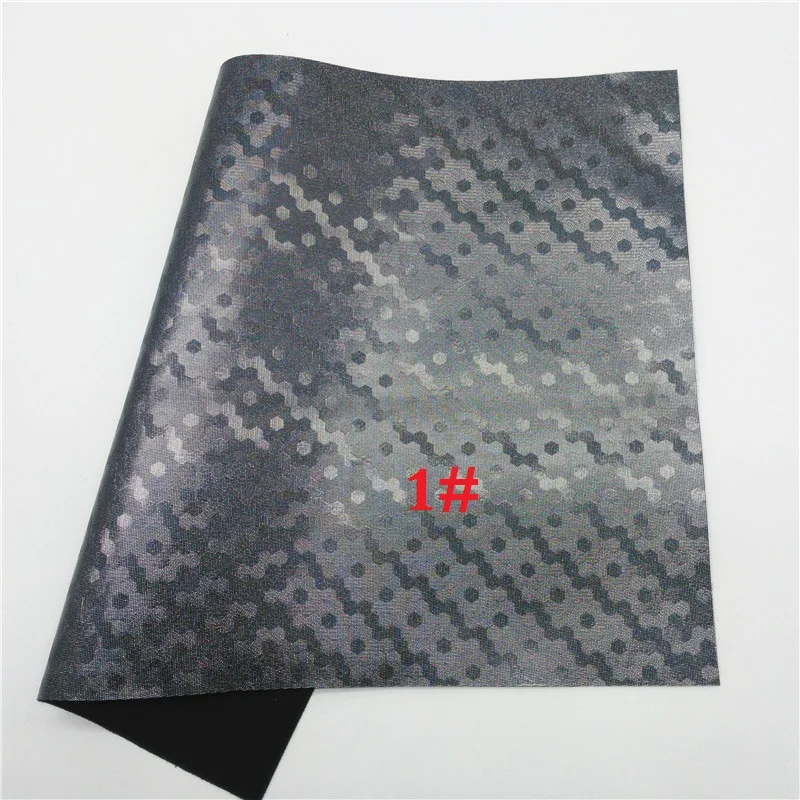 Glitterwishcome 21X29 см A4 размер винил для бантов радужные соты искусственная кожа ткань искусственная кожа листы для бантов, GM498B - Цвет: 1