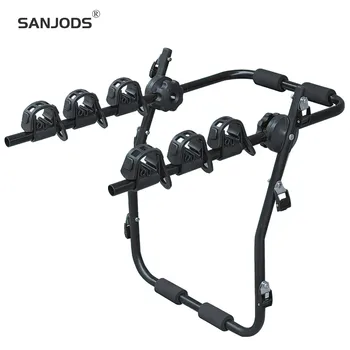 

SANJODS Car Roof Rack Robust Trunk Bike Rack Securely Holds Bikes Easy To Use And Folds For Compact Storage For 3 Bikes
