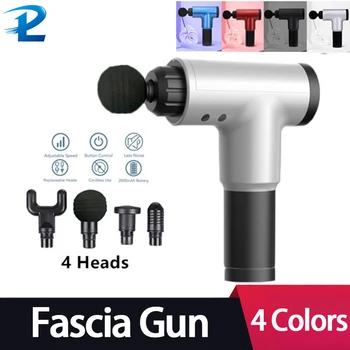 

Ultra-Quiet Muscle Relaxing Fascia Gun,with 4 Massage Heads Deep Tissue Therapy Percussion Vibration Body,6 Levels Adjustment