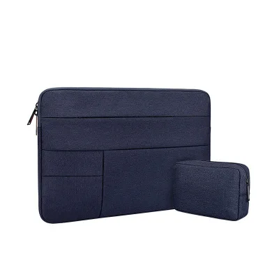 Navy sets Модные водонепроницаемые мужские и женские сумки 11 14 15,6 дюймов для Macbook air 13 Pro 15 Touch Bar сумка для ноутбука Xiaomi lenovo чехол для ноутбука - Цвет: Navy sets