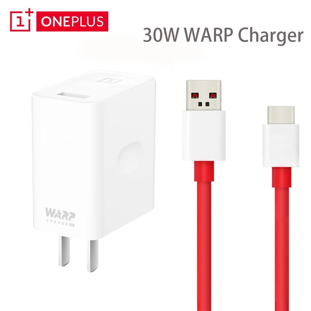 Оригинальное зарядное устройство Oneplus 7 Pro 6A Type C USB кабель 30 Вт (макс.) адаптер