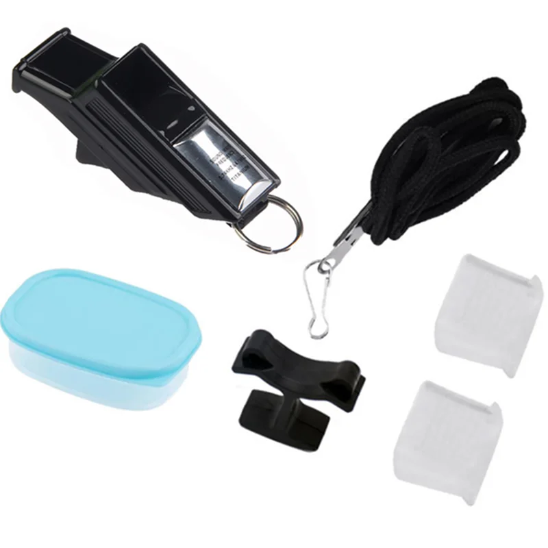 Professional Soccer Referee Whistles Grey/Silver Big Sound football Whistles Seedless Plastic Basketball soccer whistle sport whistle sports whistle