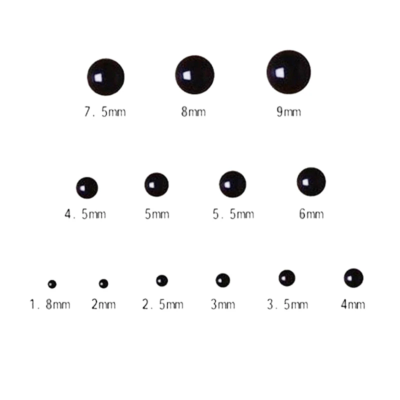 20 pairs Black plastic eyes Wool doll Accessories for felting and needle Felting Teddy bear DIY | Дом и сад