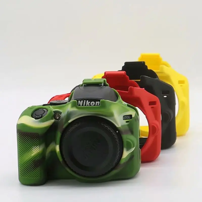 Износостойкий мягкий силиконовый защитный чехол для камеры для Nikon D3500 резиновый чехол для камеры аксессуары