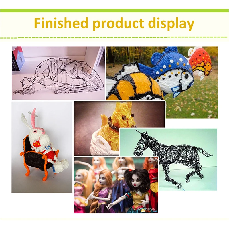 3D Ручка DIY 3D печать Ручка с 150 м PLA ABS Нити творческая игрушка подарок для детей дизайн рисунок