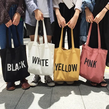 

Luxury Designer Ladies Handbag 2020 New Simple Letter Printing Large Capacity Shoulder Bag Wild Small Fresh Canvas Women Bags