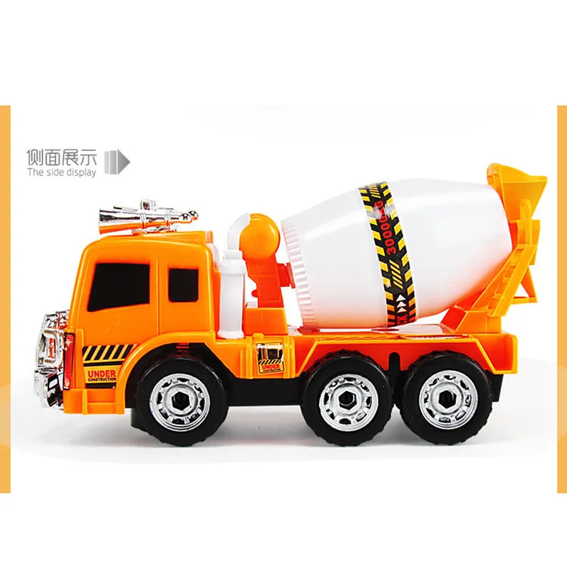 

Model Slip Stir Cement Tanker CHILDREN'S Toy Boy Driving Car Set Driving Locomotive Engineering Vehicle 2-6-Year-Old