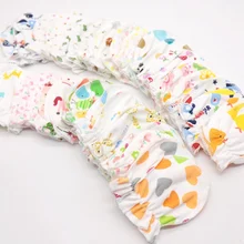 1 пара, случайные цвета, хлопковые, для новорожденных, с мультяшным рисунком, для защиты лица, анти-захватывающие, дышащие, против царапин, варежки, теплые перчатки