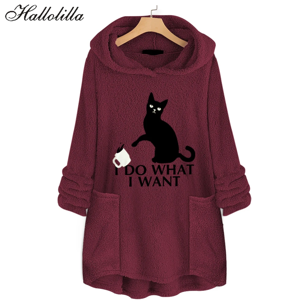 

Fleece Casual Streetwear Winter Clothes Womens Clothing Fashion Warm Hoodies Sweatshirt Women Harajuku Hooded Sweatshirts Hoodie