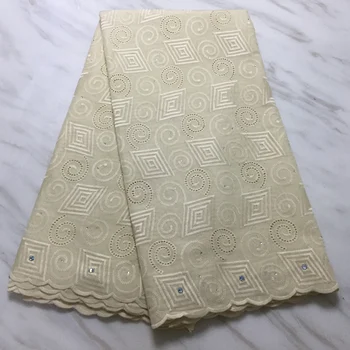 

beautiful high quality african cord lace net fabric flowers embroidery with stones 5yards/lot for wedding FFP1014