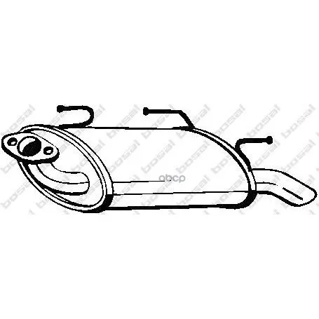 Основной Глушитель Nissan Almera Tino 1.8i 16v 00-03 Bosal арт. 145609