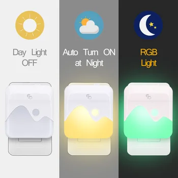 

LED Night Light Energy Saving Lovely Color RGB Romantic Wall Light Night Lamp Decoration Bulb For Baby Bedroom